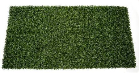 103 Inch L X 51- 1/8 Inch W Fire Retardant and Outdoor UV rated Artificial Boxwood Mat Roll