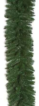 9 feet Monroe Pine Garland - 280 Green Tips - 16 inches Width