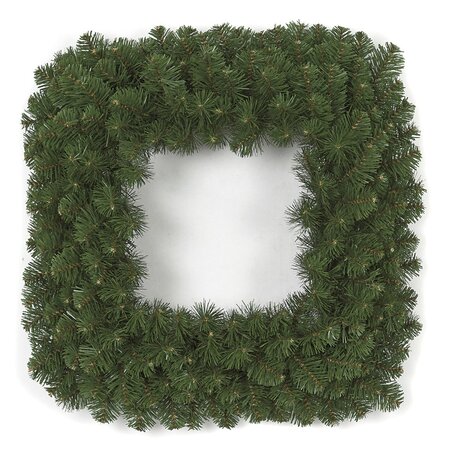 24 Inch Square Pine Wreath