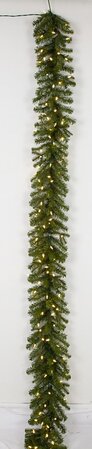 9 Foot Kelso Pine Garland With Led Lights
