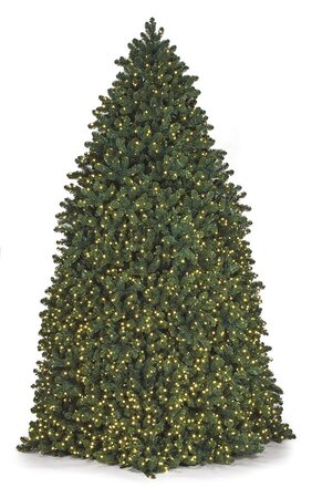 Pvc Breckenridge Pine Tower Trees | Indoor/Outdoor Commercial Trees | 12 Feet, 14 Feet, 16 Feet, ...