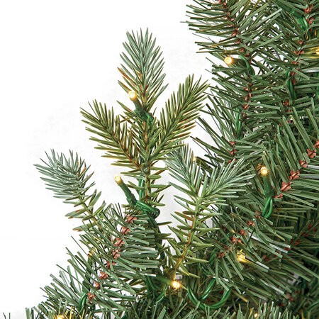 Slim Size Blue Grand Spruce Trees with LED Lights | 5 Ft, 7.5 Ft., 9 Ft., or 12 Ft. Tall