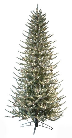 Flocked Siberian Spruce Tree with Pine Cones | 7.5' to 15' Tall