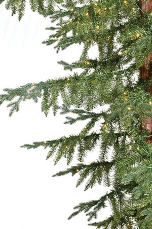 7.5' Umbrella Pine Tree on Natural Truck | LED Lights or No Lights