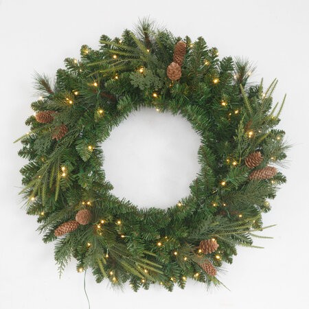 Marquette Pine Wreath with Pinecones | 3 Sizes