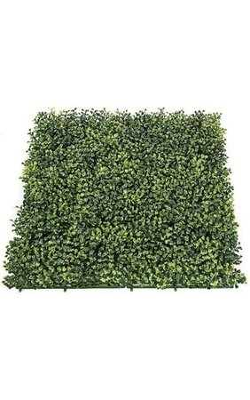 20" Boxwood Mat - 3" Height - Traditional Leaf - Tutone Green - FIRE RETARDANT