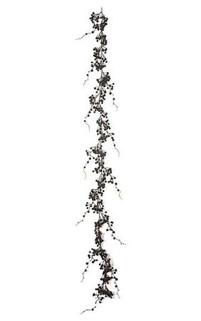 6' Ilex Garland - Black