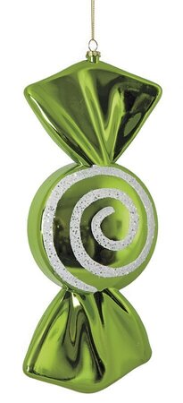 Earthflora's 12 Inch Round Swirl Candy Ornament - 4 Colors