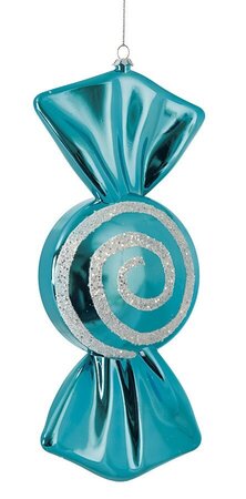 Earthflora's 12 Inch Round Swirl Candy Ornament - 4 Colors