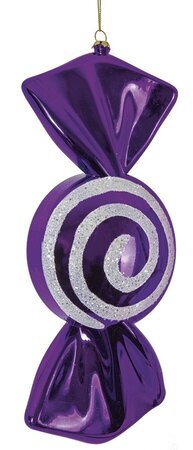 Earthflora's 12 Inch Round Swirl Candy Ornament - 4 Colors