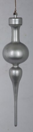 Earthflora's 13 Inch X 3 Inch Pearl Gloss Coated Uv Finial Ornament In Red, Gold, Silver, And Blue Colors