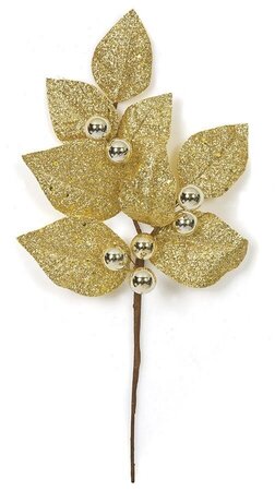 Earthflora's 15 Inch Glittered Decorative Ball Pick