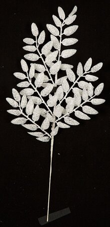 21 inches Plastic Glittered Locus Spray - 9 inches Width - Blue