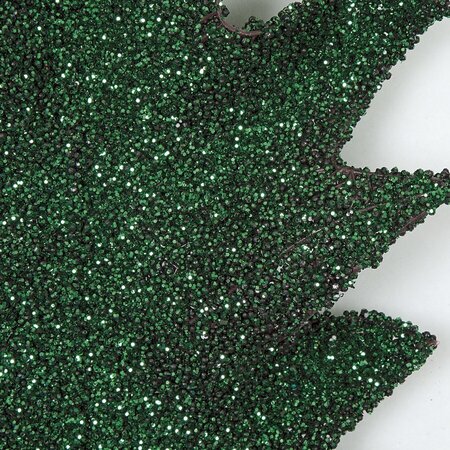 Earthflora's 22 Inch Beaded Holly Leaf Spray - Red, Green, Teal
