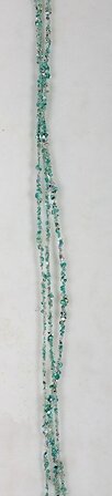 Earthflora's 6 Foot Sequined/beaded White Or Aqua Ice Garlands
