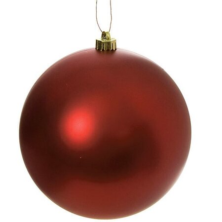 Earthflora's Large Red Matte Ball Ornaments - 12 Inch