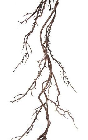 5' Plastic Twig Vine - Flexible - Tutone Brown