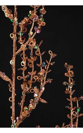 30" Sequined/Glittered Spray Copper