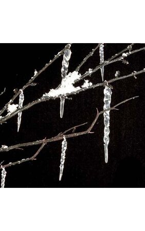 42" Icicle Twig Spray Black Branch with Acrylic Icicles