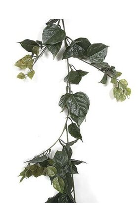 9.5' Bougainvillea Garland - 314 Green Leaves