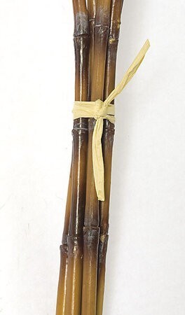 A-82670 Plastic Bamboo Bundle Tied With 2 Pieces of Raffia- 6 Bamboo Sticks