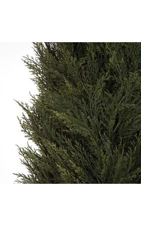 12' Plastic Cypress Tree - 8,229 Leaves - Weighted Base - Limited UV Protection