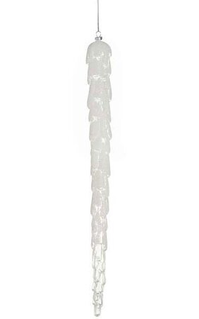 Frosted Acrylic Icicle Clear/White