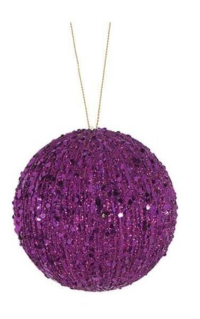 Glittered Ball - Purple