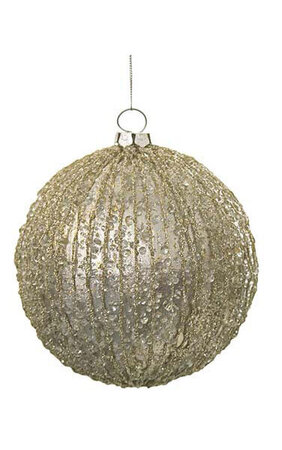 Glittered/Beaded Ball Champagne