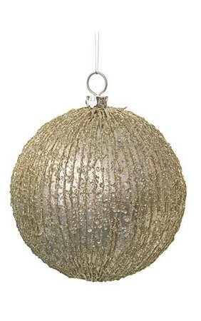 Glittered/Beaded Ball Champagne