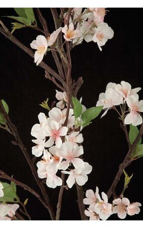 6' Cherry Blosssom Tree Branch - Synthetic Stem - 22" Stem - Light Pink - Bare Stem