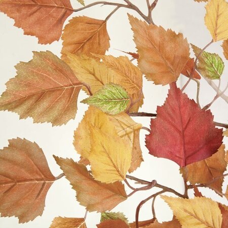 P-150156 52" Autumn Birch Spray - 168 Leaves - 24" Width - Yellow/Brown