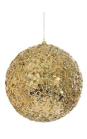 Sequined/Beaded Ball Gold