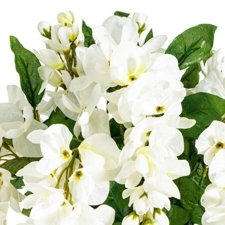 19" Wisteria Bush-White