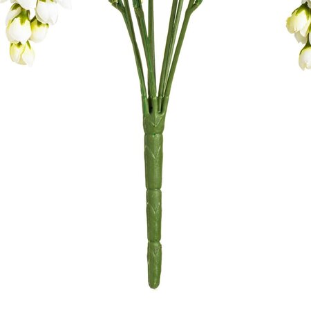 19" Wisteria Bush-White