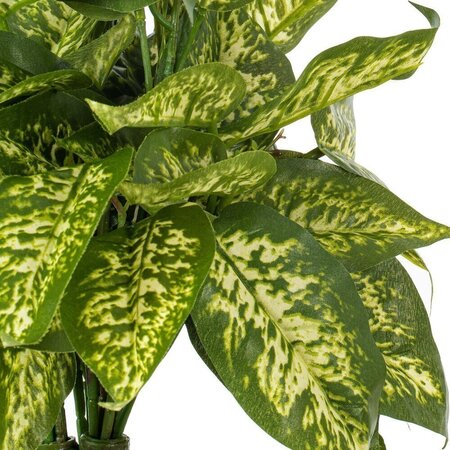 11" Green Dieffenbachia Poly Bush 3/Pk