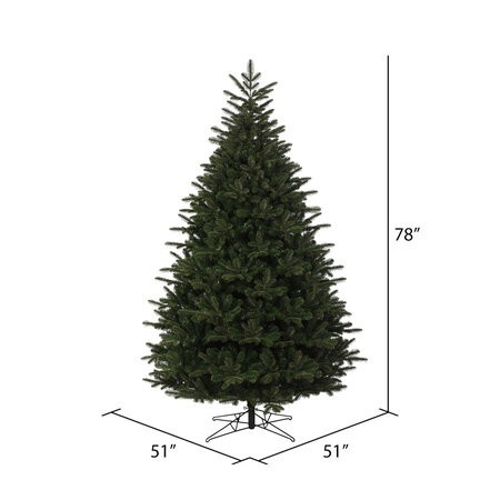 6.5 feet x 51 inches Wide Noble Fir Christmas Tree 2089 Tips