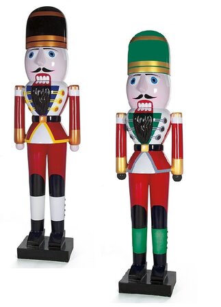 8 Foot Life-Like Fiberglass Nutcracker In 2 Colors