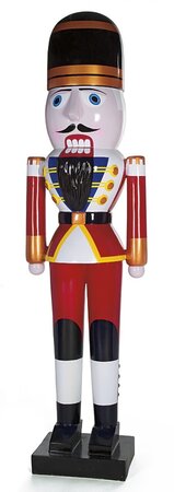 8 Foot Life-Like Fiberglass Nutcracker In 2 Colors