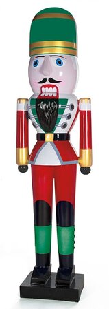 8 Foot Life-Like Fiberglass Nutcracker In 2 Colors