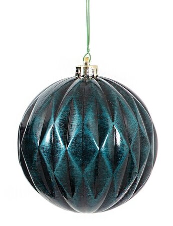 VINTAGE BLUE ORNAMENTS | 6 inches GRID BALL OR 9 inches CALABASH FINIAL