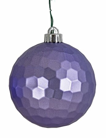 MATTE LAVENDER HONEYCOMB BALL ORNAMENT | 5 INCH OR 6 INCH SIZES