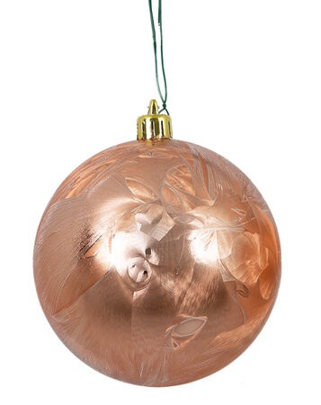 Rose Pink Gold Marble Ornaments | 4", 5", or 6" Sizes