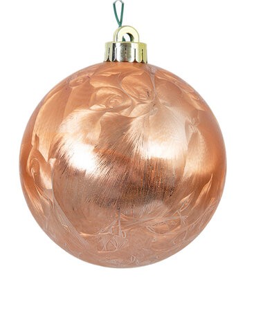 Rose Pink Gold Marble Ornaments | 4", 5", or 6" Sizes