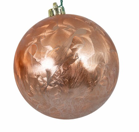 Rose Pink Gold Marble Ornaments | 4", 5", or 6" Sizes