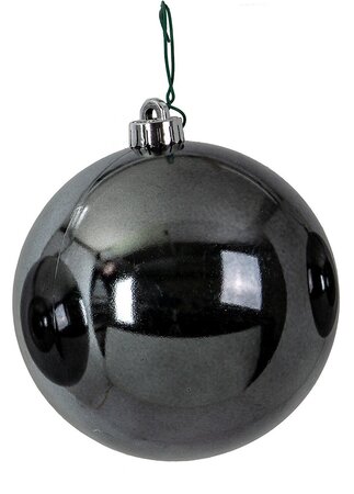 Reflective Charcoal Ball Ornaments | 4 Inches, 6 Inches, 8 Inches, Or 10 Inches