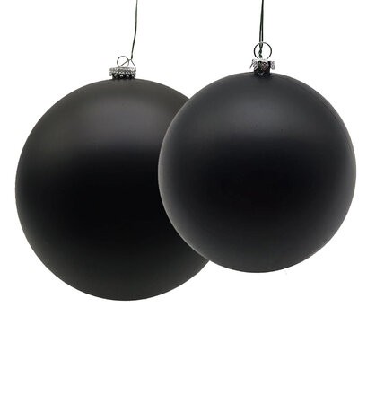 Matte Black Ball Ornaments | 4 Inch or 6 Inch Sizes