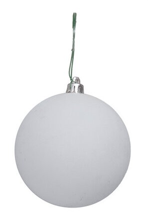 4" Flocked Ball Ornament | Red, Green, Silver, Black