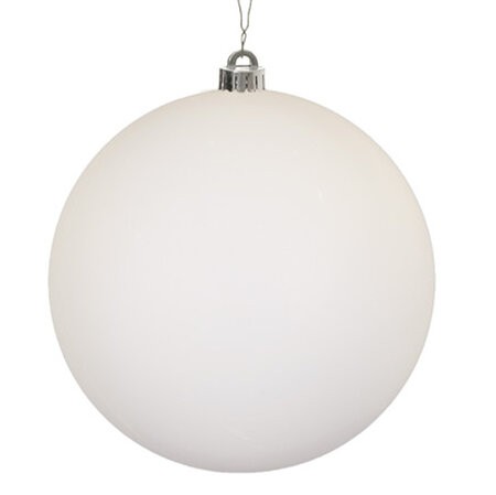 Matte White Ball Ornaments | 4" to 15" Sizes