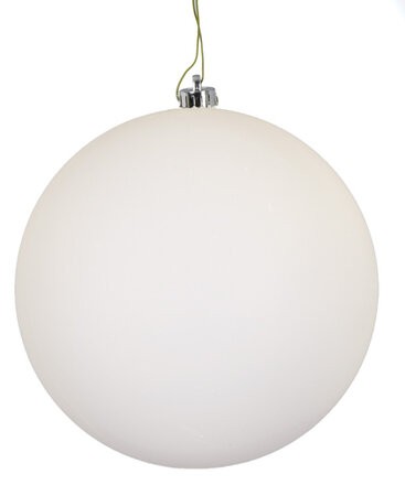 Matte White Ball Ornaments | 4" to 15" Sizes